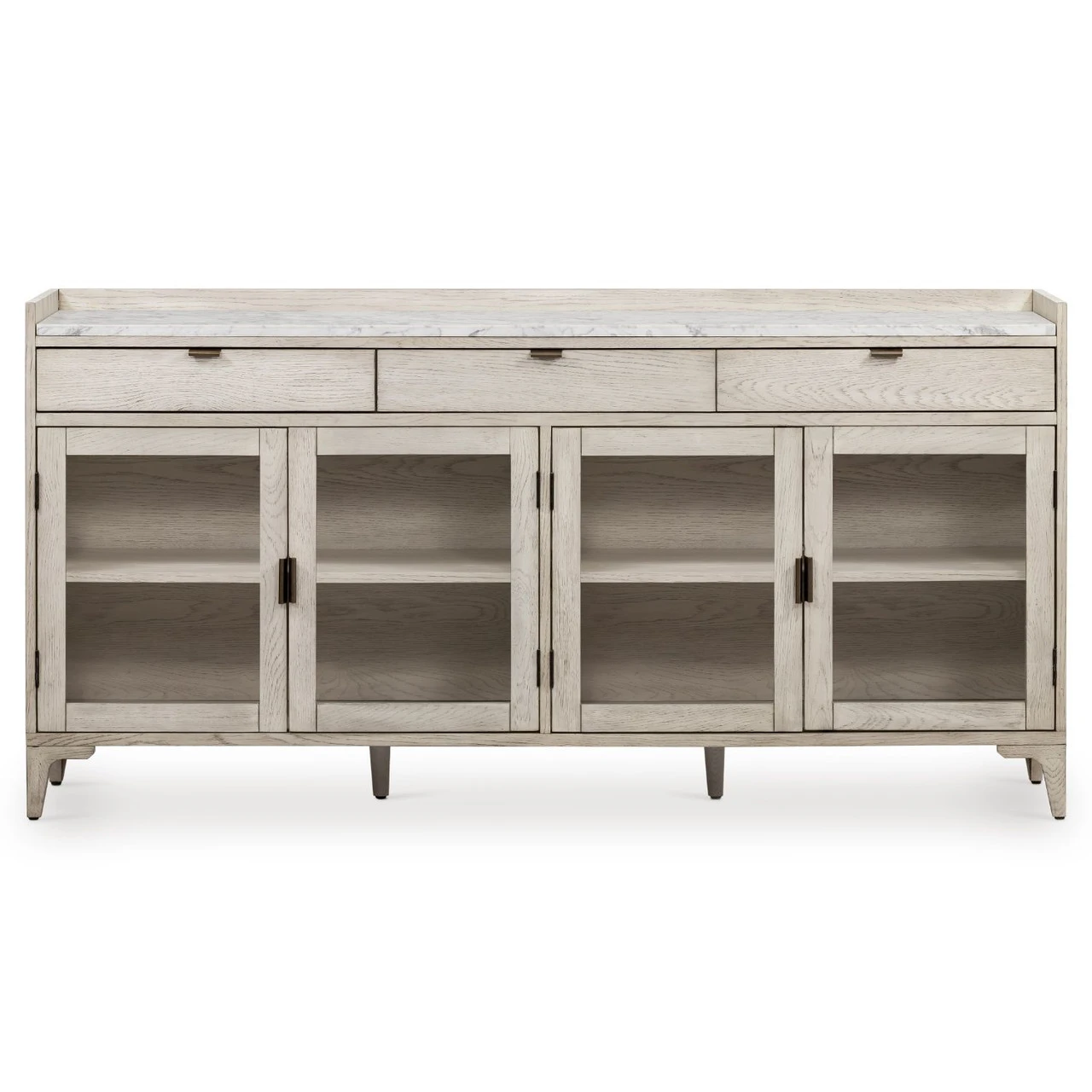 Viggo 4 Door Vintage White Oak Sideboard 72" 6 Viggo 4 Door Vintage White Oak Sideboard 72" - Image 4
