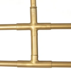 Astrid Wood And Leather Modern Chandelier - Brass -Famous Furniture Shop 108769 001 DET 4 42889.1626209324