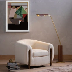 Astrid Dark Brown Leather Floor Lamp -Famous Furniture Shop 108773 001 16 67284.1615091557