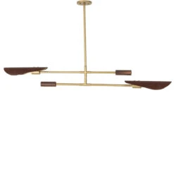 Astrid Double Pendant-D Brown Leather -Famous Furniture Shop 108776 001 5 39071.1614043259