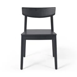 Maddie Black Wood Dining Side Chair -Famous Furniture Shop 108789 005 FRT 1 1 54226.1694017158