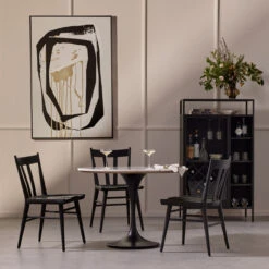 Gregory Black Oak Dining Chair -Famous Furniture Shop 108800 001 2 43952.1613003517