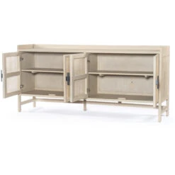 Caprice Woven Cane 4 Door Sideboard 72" -Famous Furniture Shop 108909 001 OPN 1 93679.1596642303