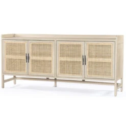Caprice Woven Cane 4 Door Sideboard 72"