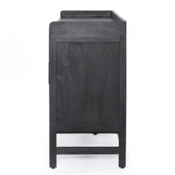 Caprice Black Wash Mango Woven Cane 4 Door Sideboard 72" -Famous Furniture Shop 108909 002 SID 1 96669.1638648630