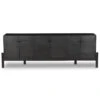 Reza Mid Century Modern Black Wood Media Console 84" -Famous Furniture Shop 108962 003 FRT 1 1 83375.1691603072