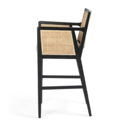 Antonia Cane Brushed Ebony Bar Stool -Famous Furniture Shop 109035 001 4 30609.1614306948