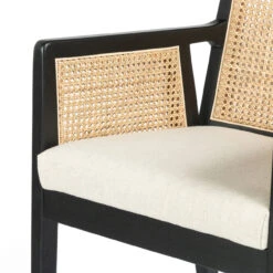 Antonia Cane Brushed Ebony Bar Stool -Famous Furniture Shop 109035 001 7 24400.1614306956