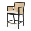 Antonia Cane Brushed Ebony Counter Stool -Famous Furniture Shop 109035 002 1 60758.1614307463