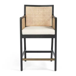 Antonia Cane Brushed Ebony Counter Stool -Famous Furniture Shop 109035 002 4 12160.1614307465