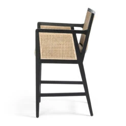 Antonia Cane Brushed Ebony Counter Stool -Famous Furniture Shop 109035 002 5 70804.1614307466