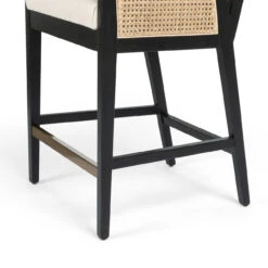 Antonia Cane Brushed Ebony Counter Stool -Famous Furniture Shop 109035 002 9 69262.1614307470