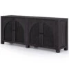 Tilda Black Woven Cane 4 Arched Door Sideboard 78" -Famous Furniture Shop 109085 002 PRM 1 1 99935.1596664528