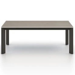 Kelso Grey Teak Wood Top Outdoor Dining Table 79" -Famous Furniture Shop 109292 001 FRT 1 79718.1594929170