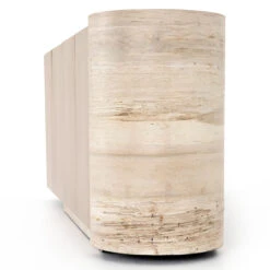 Liv Pale Oak Sculptural 4 Door Oak Sideboard 74" -Famous Furniture Shop 109296 001 3 04811.1614823179