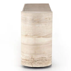 Liv Pale Oak Sculptural 4 Door Oak Sideboard 74" -Famous Furniture Shop 109296 001 6 77001.1614823178