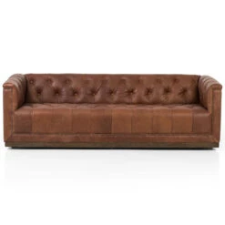 Maxx Heirloom Sienna Leather Sofa 86" -Famous Furniture Shop 109492 003 FRT 1 99120.1670006460
