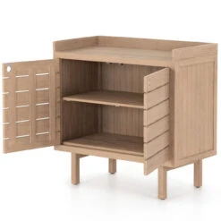 Lula Washed Brown Teak Small Outdoor Sideboard -Famous Furniture Shop 109547 001 OPN 1 29421.1622764225