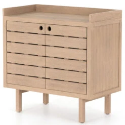 Lula Washed Brown Teak Small Outdoor Sideboard