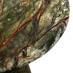 Breton 18" Tall Side Table In Green Bidasar Marble -Famous Furniture Shop 11459EB5 6C96 4BE1 8B23 C7C9BA36B3FE 1 201 a 96624.1707321794