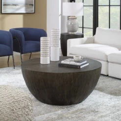 Lark Wooden Drum Round Coffee Table 42" -Famous Furniture Shop 1736F4F1 16D4 49D5 B371 215B3A35B32D 1 201 a 79260.1696008594