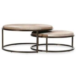 Hayward Blonde Hide Set Of 2 Nesting Coffee Tables -Famous Furniture Shop 19DBAD94 00B6 4D3C A696 89B7047F7CF4 1 201 a 67799.1713970130