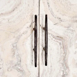 Lisbon 4-Door Reclaimed Wood And Travertine Sideboard 76" - Vintage White -Famous Furniture Shop 1E696C21 03E1 4830 9E91 F2322AADF308 1 201 a 54052.1692806951