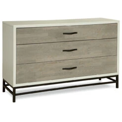 Modern Gray And White 3 Drawer Dresser -Famous Furniture Shop 219040 S 88632.1450371403