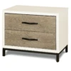 Modern Gray And White 2 Drawers Nightstand -Famous Furniture Shop 219350 S 1 91357.1450376914