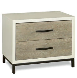Modern Gray And White 2 Drawers Nightstand -Famous Furniture Shop 219350 S 27933.1450376914