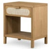 Allegra Woven Cane 1 Drawer Oak Wood Nightstand -Famous Furniture Shop 223189 001 PRM 1 05429.1596830276