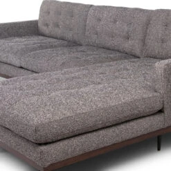 Lexi Modern Tufted Capri Ebony 2-Pc RAF Sectional Sofa 105" -Famous Furniture Shop 223209 012 DET 2 60962.1680563119