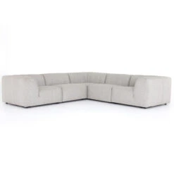 Gwen Channel Tufted Modular 5 PC Outdoor Corner Sectional