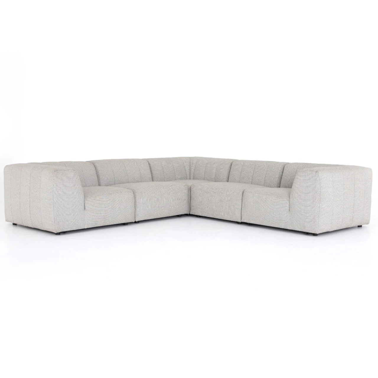Gwen Channel Tufted Modular 5 PC Outdoor Corner Sectional 3 Gwen Channel Tufted Modular 5 PC Outdoor Corner Sectional