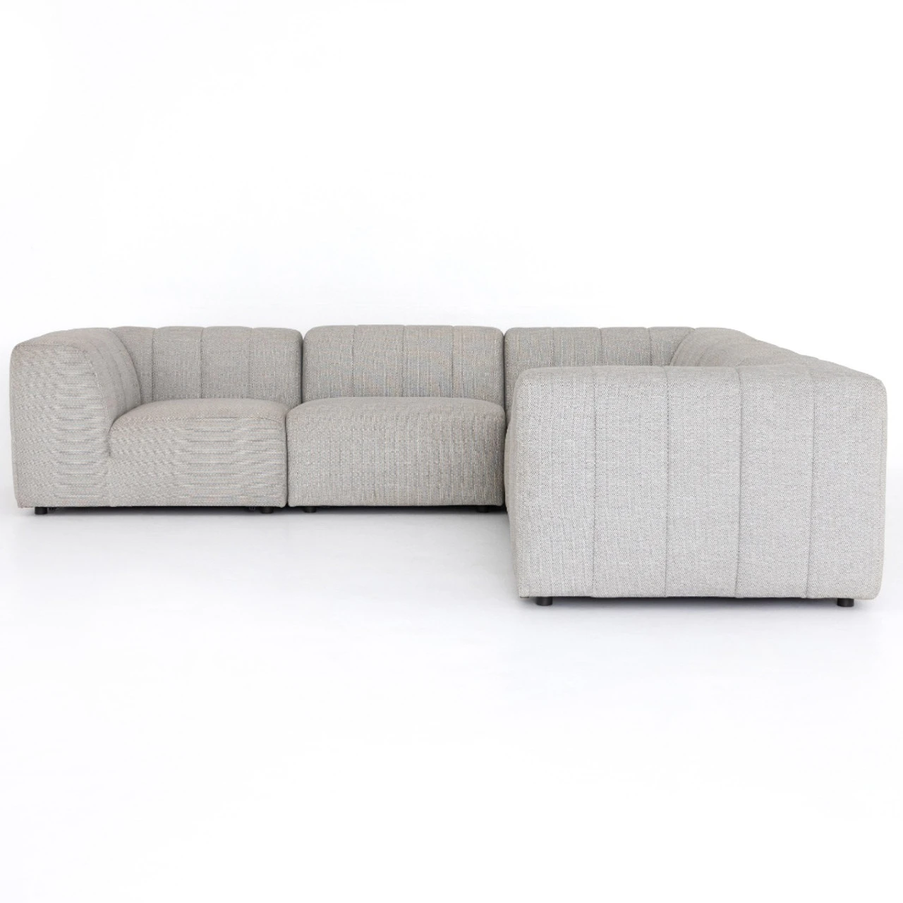 Gwen Channel Tufted Modular 5 PC Outdoor Corner Sectional 5 Gwen Channel Tufted Modular 5 PC Outdoor Corner Sectional - Image 3