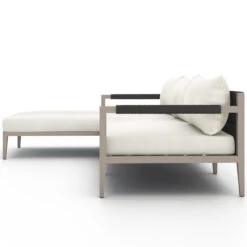 Sherwood Grey Teak Ivory Outdoor 2-Piece Sectional LAF -Famous Furniture Shop 223269 018 SID 1 81453.1654065111