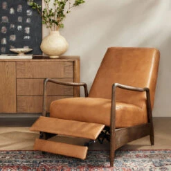 Braden Dakota Warm Taupe Leather Recliner -Famous Furniture Shop 223406 046 ESS 2 90884.1670543194