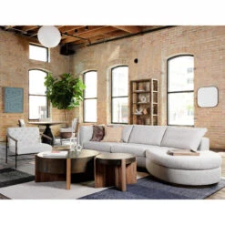 Bingham Rustic Oak + Iron Round End Table 26" -Famous Furniture Shop 223620 001 2 61242.1614119910