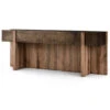 Bingham Rustic Oak + Iron Console Table 79" -Famous Furniture Shop 223621 001 PRM 1 28106.1614120406