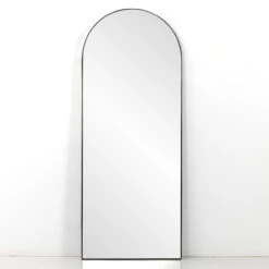 Georgina Iron Matte Black Arched Floor Mirror 80" -Famous Furniture Shop 223788 006 PRM 1 01034.1690913003