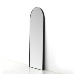 Georgina Iron Matte Black Arched Floor Mirror 80" -Famous Furniture Shop 223788 006 SID 1 28005.1690913008