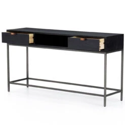 Trey Black Wash Poplar Console Table -Famous Furniture Shop 223913 002 OPN 1 48908.1638457608