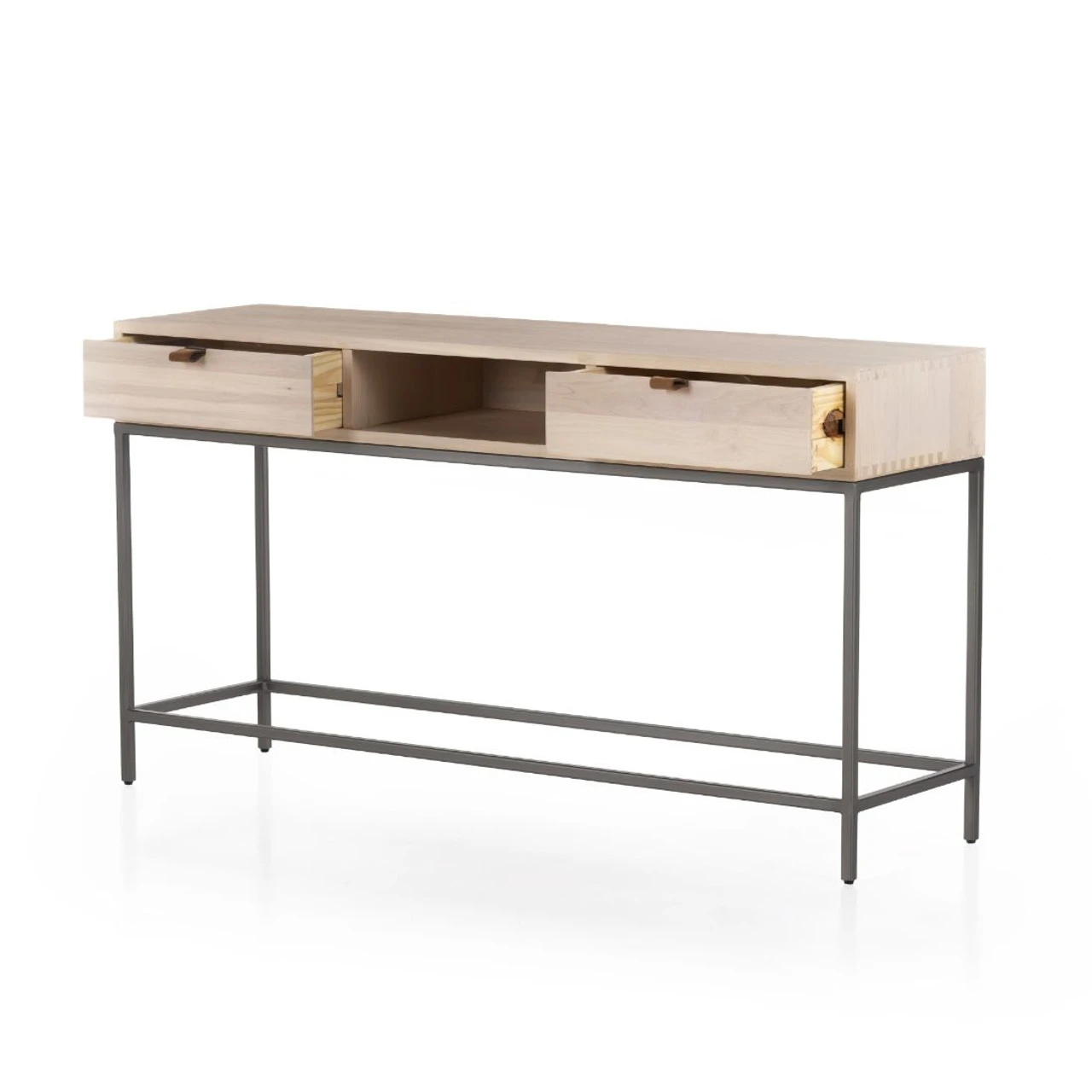 Trey Dove Poplar Wood Console Table 55" 6 Trey Dove Poplar Wood Console Table 55" - Image 4