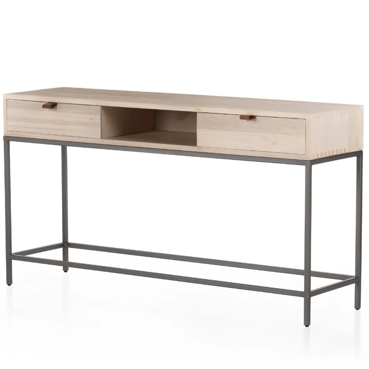 Trey Dove Poplar Wood Console Table 55" 5 Trey Dove Poplar Wood Console Table 55" - Image 3