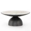 Corbett Cream Marble Top Round Coffee Table 35" -Famous Furniture Shop 224138 001 1 72602.1614821125