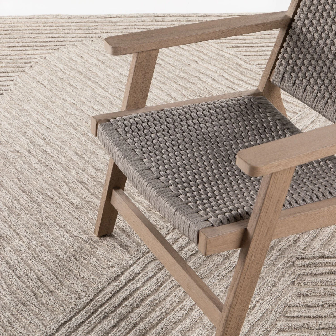Chasen Heathered Natural Outdoor Rug 5 Chasen Heathered Natural Outdoor Rug - Image 3