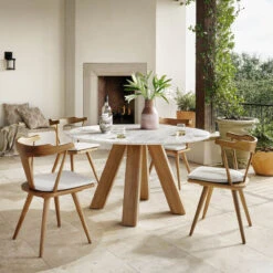 Sanders Marble Outdoor Dining Table-54" -Famous Furniture Shop 224687 003 ROM 1 13992.1622507286