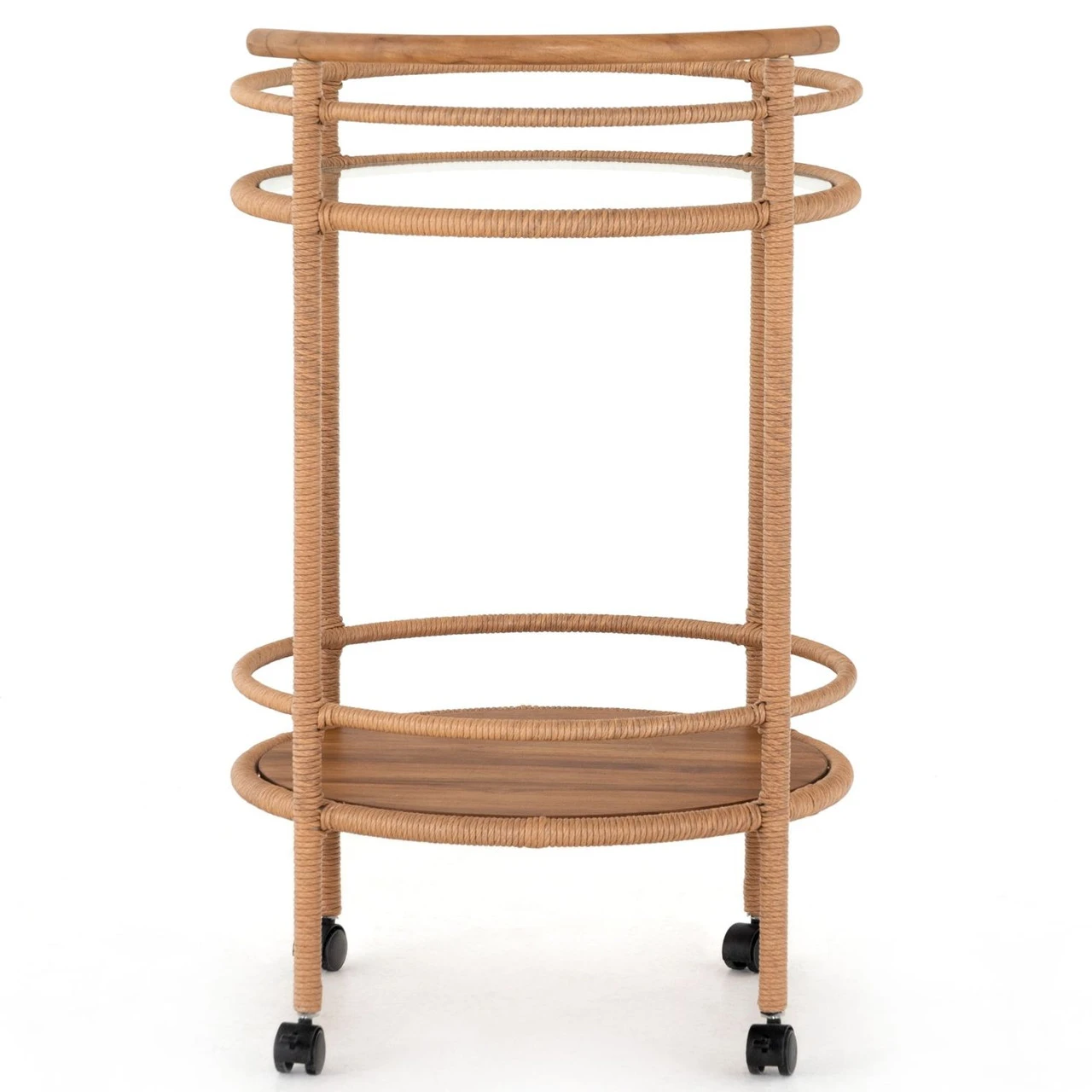 Percy Vintage Natural Outdoor Bar Cart 6 Percy Vintage Natural Outdoor Bar Cart - Image 4