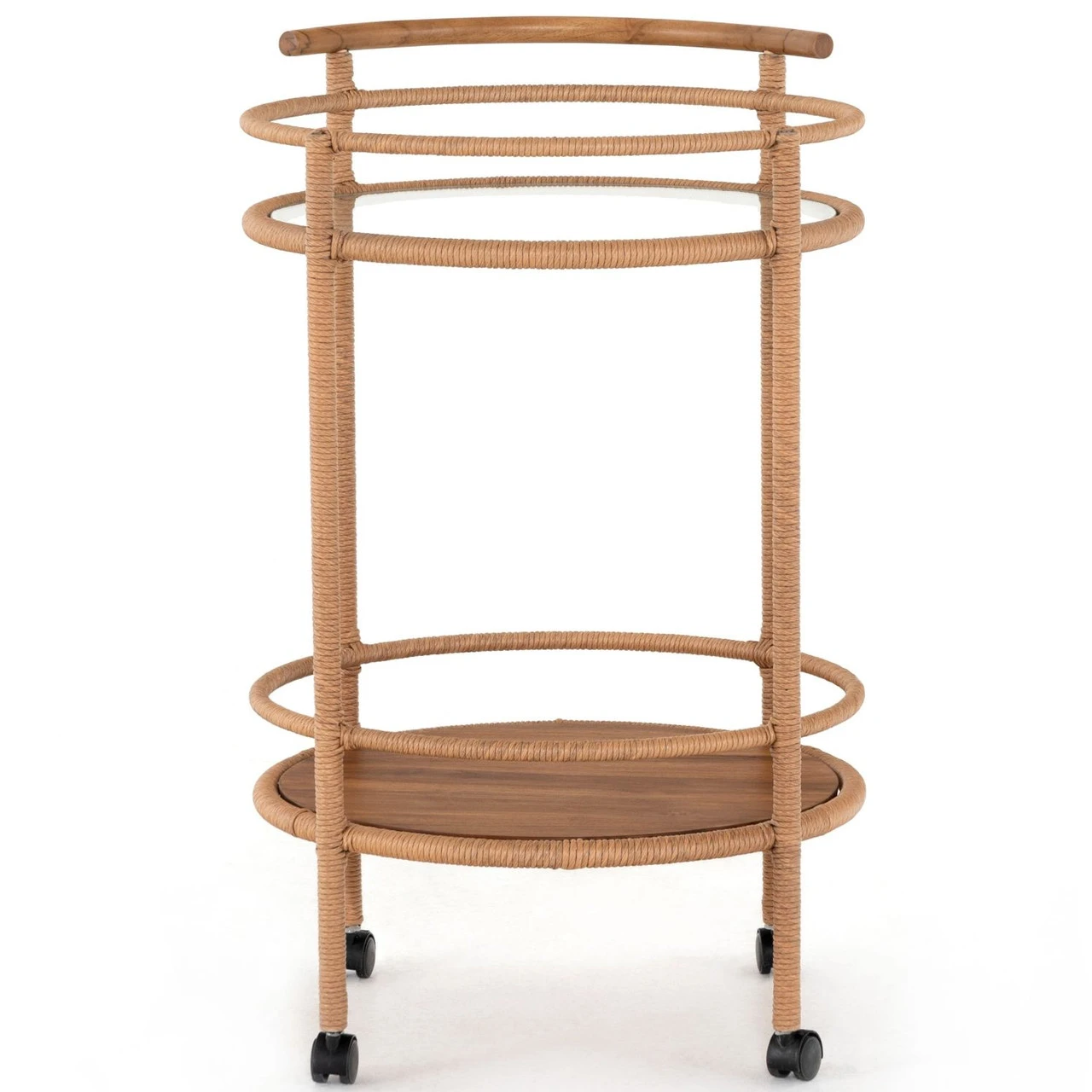 Percy Vintage Natural Outdoor Bar Cart 5 Percy Vintage Natural Outdoor Bar Cart - Image 3