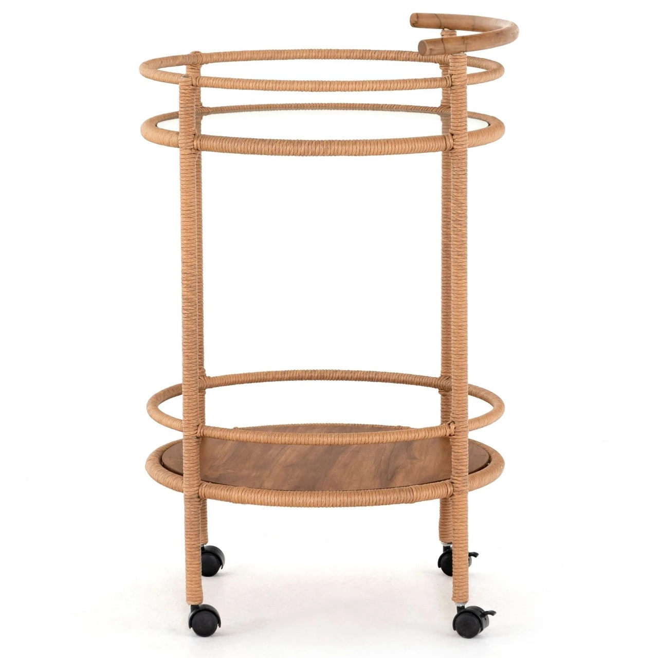 Percy Vintage Natural Outdoor Bar Cart 4 Percy Vintage Natural Outdoor Bar Cart - Image 2